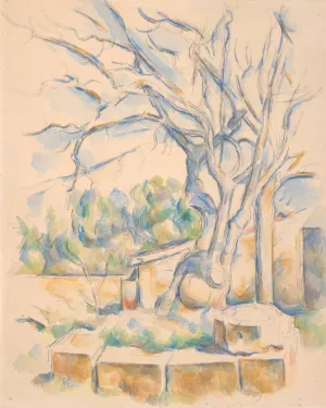 Pistachio Tree at Chateau Noir by Paul Cezanne Oil Painting