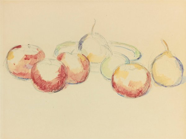 Main Product Photo of Pommes Et Poires  Painting by Paul Cezanne