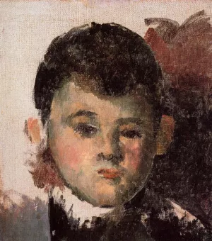 Portrait of the Artist's Son (unfinished) by Paul Cezanne Oil Painting