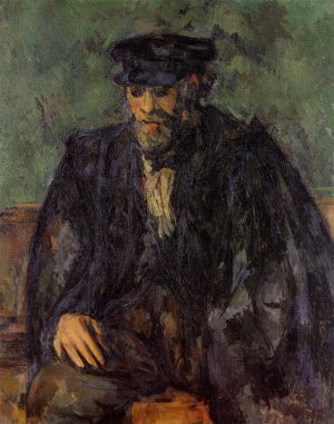 Portrait of the Gardener Vallier by Paul Cezanne Oil Painting