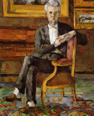 Portrait of Victor Chocquet, Seated by Paul Cezanne Oil Painting