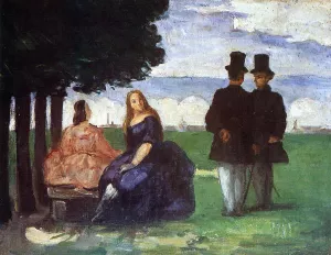 Promenade by Paul Cezanne - Oil Painting Reproduction
