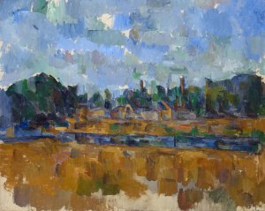 Riverside by Paul Cezanne Oil Painting