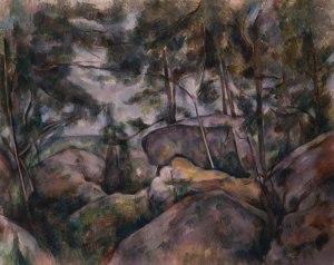Rocks in the Forest by Paul Cezanne Oil Painting