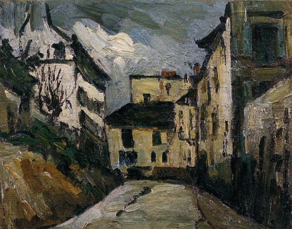 Rue des Saules, Montmartre by Paul Cezanne - Hand-Painted Oil Painting Reproduction