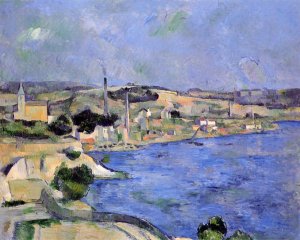 Saint-Henri and the Bay of l'Estaque by Paul Cezanne Oil Painting