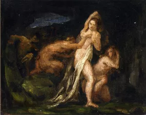 Satyres and Nymphs by Paul Cezanne Oil Painting