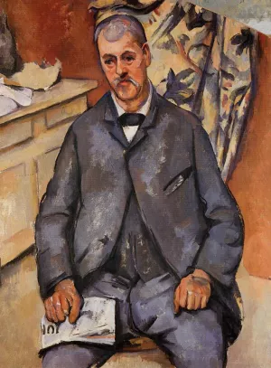 Seated Man by Paul Cezanne - Oil Painting Reproduction