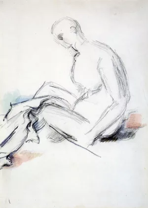 Seated Nude also known as Ishmael by Paul Cezanne Oil Painting