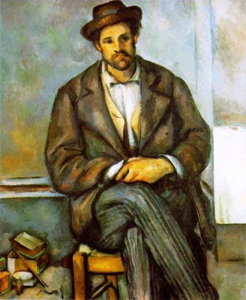 Seated Peasant II by Paul Cezanne - Hand-Painted Oil Painting Reproduction