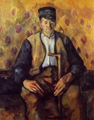 Seated Peasant by Paul Cezanne - Oil Painting Reproduction