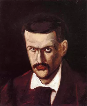 Self Portrait 4 painting by Paul Cezanne