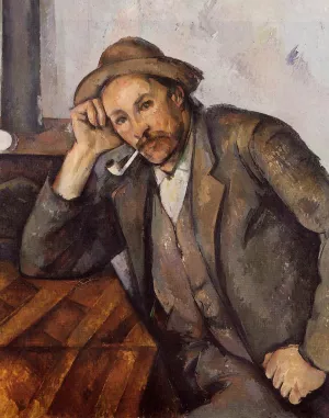 Smoker painting by Paul Cezanne