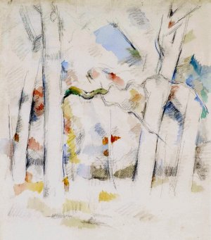 Sous-bois by Paul Cezanne Oil Painting