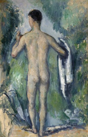 Standing Bather, Seen from the Back by Paul Cezanne Oil Painting