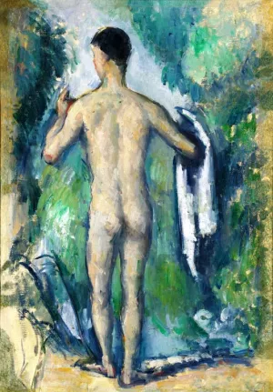 Standing Bather Seen from the Back by Paul Cezanne Oil Painting