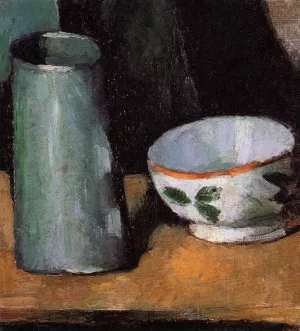 Still Life, Bowl and Milk Jug by Paul Cezanne Oil Painting