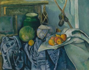 Still Life with a Ginger Jar and Eggplants by Paul Cezanne Oil Painting