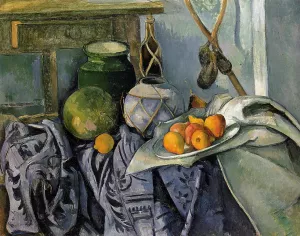 Still Life with a Ginger Jar and Eggplants by Paul Cezanne - Oil Painting Reproduction