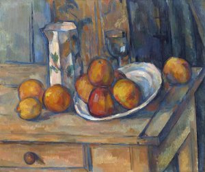 Still Life with Milk Jug and Fruit by Paul Cezanne Oil Painting