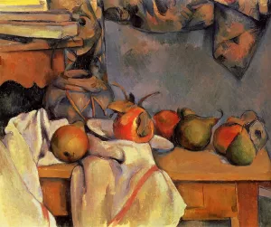 Still Life with Pomegranate and Pears by Paul Cezanne Oil Painting