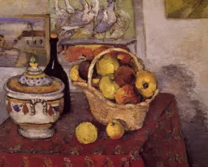 Still Life with Soup Tureen by Paul Cezanne - Oil Painting Reproduction