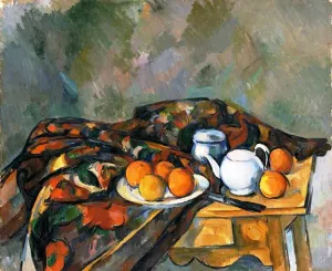 Still Life with Teapot by Paul Cezanne Oil Painting