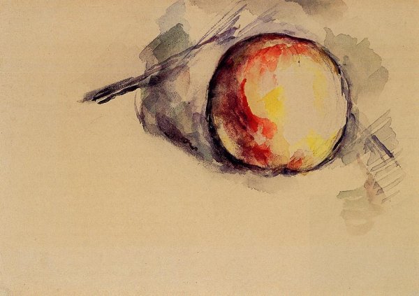 Study of an Apple by Paul Cezanne - Hand-Painted Oil Painting Reproduction