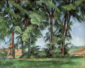 Tall Trees at the Jas de Bouffan by Paul Cezanne Oil Painting