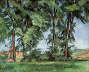 Tall Trees at the Jas de Bouffan by Paul Cezanne Oil Painting