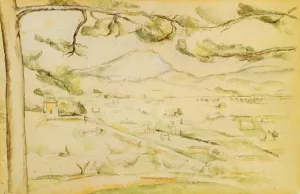 The Arc Valley by Paul Cezanne Oil Painting