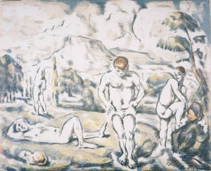 The Bathers by Paul Cezanne Oil Painting