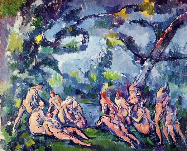 Main Product Photo of The Bathers Painting by Paul Cezanne