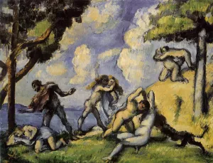 The Battle of Love, I painting by Paul Cezanne