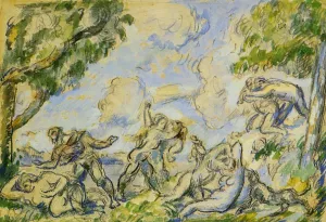 The Battle of Love by Paul Cezanne Oil Painting