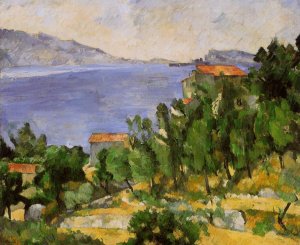 The Bay of L'Estaque from the East by Paul Cezanne Oil Painting
