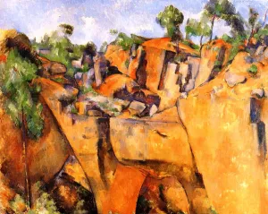 The Bibemus Quarry by Paul Cezanne - Oil Painting Reproduction