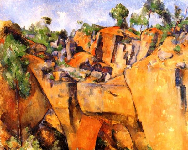 Main Product Photo of The Bibemus Quarry Painting by Paul Cezanne