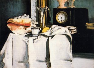 The Black Clock by Paul Cezanne Oil Painting