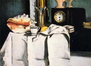 The Black Clock by Paul Cezanne Oil Painting