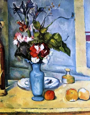 The Blue Vase painting by Paul Cezanne