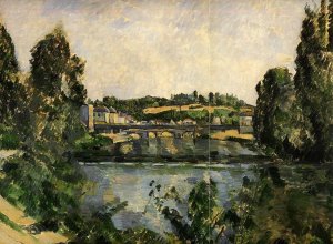The Bridge and Waterfall at Pontoise by Paul Cezanne Oil Painting