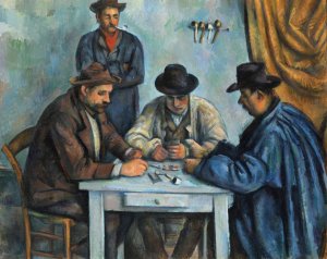 The Card Players by Paul Cezanne Oil Painting