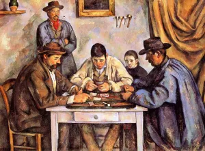 The Card Players painting by Paul Cezanne