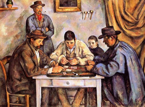 Main Product Photo of The Card Players Painting by Paul Cezanne