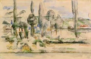 The Chateau de Medan by Paul Cezanne - Oil Painting Reproduction
