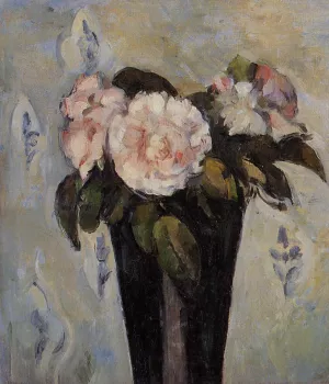 The Dark Blue Vase by Paul Cezanne Oil Painting