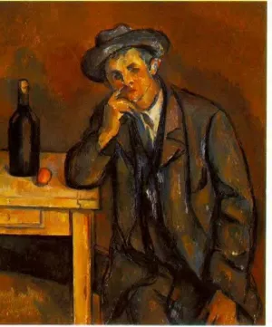 The Drinker painting by Paul Cezanne