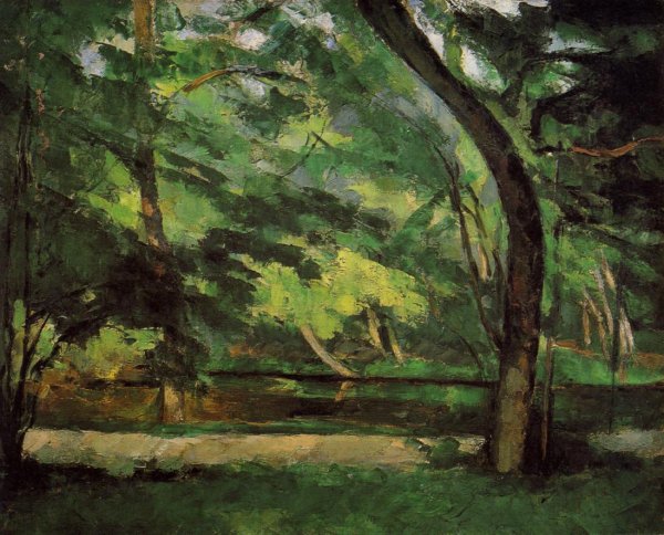 Main Product Photo of The Etang des Soeurs at Osny Painting by Paul Cezanne