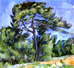 The Great Pine Oil painting by Paul Cezanne